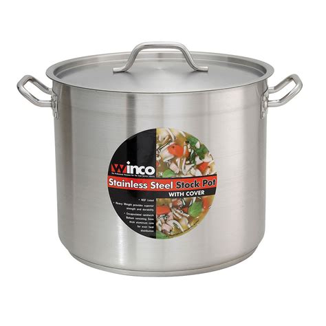 winco stainless steel pots